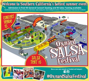 Oxnard Salsa Festival map