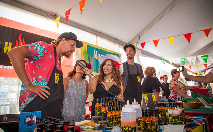 Salsa Tasting Tent vendor